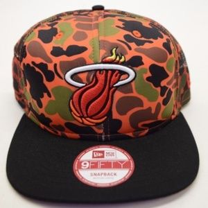 Men's New Era Miami Heat 9Fifty Snapback Cap
